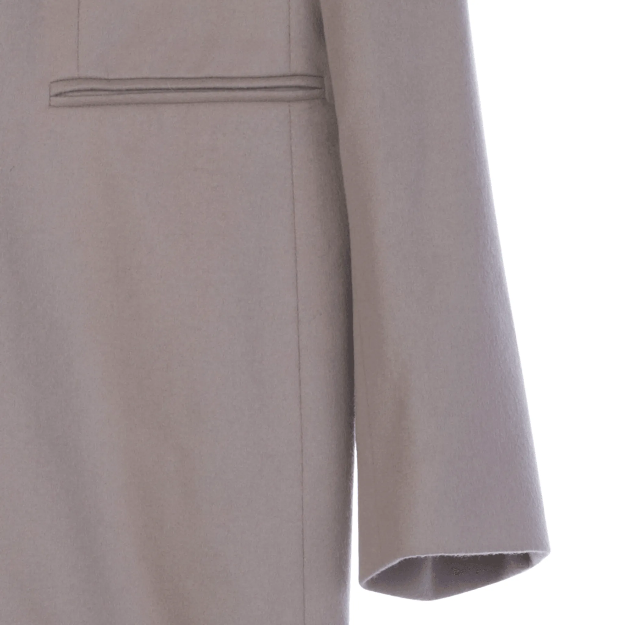 Daks Cashmere Blend Long Sleeved Cream Coat Uk Size 14