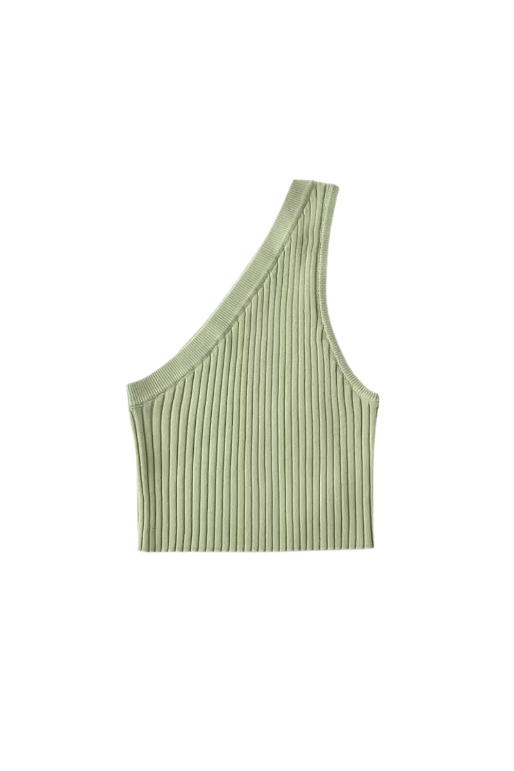  'Darya' Fitted Asymmetrical Knit Top