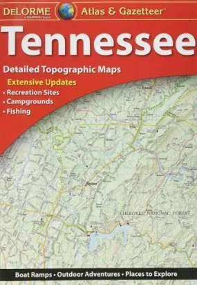 Delorme Tennessee TN Atlas & Gazetteer Map Newest Edition Topo / Road Maps