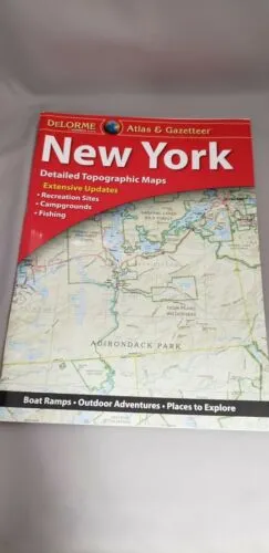 Delorme York NY Atlas & Gazetteer Map Newest Edition Topographic / Road Maps