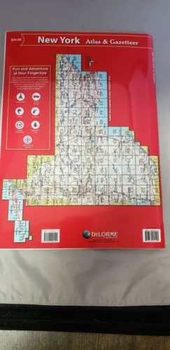 Delorme York NY Atlas & Gazetteer Map Newest Edition Topographic / Road Maps