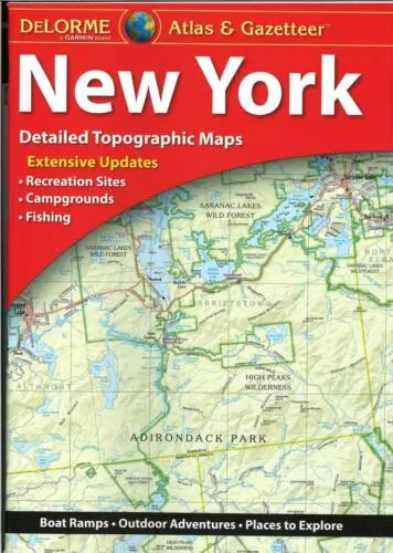 Delorme York NY Atlas & Gazetteer Map Newest Edition Topographic / Road Maps