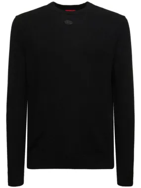 Diesel   Oval-D wool &amp; cashmere knit sweater 