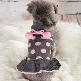 DIVA Pet Polka Dot Sweater Dress