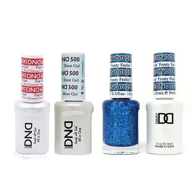 DND - #500#600 Base, Top, Gel & Lacquer Combo - Feelin' Frosty - #782