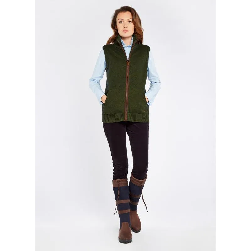 Dubarry Sheedy Ladies Wool Blend Gilet - Olive