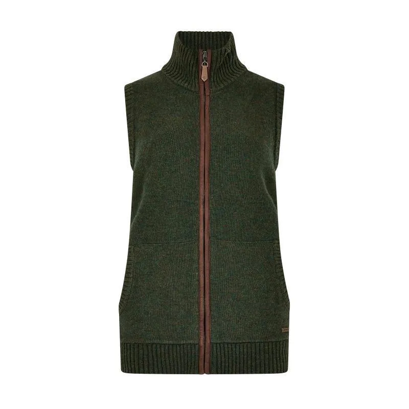 Dubarry Sheedy Ladies Wool Blend Gilet - Olive