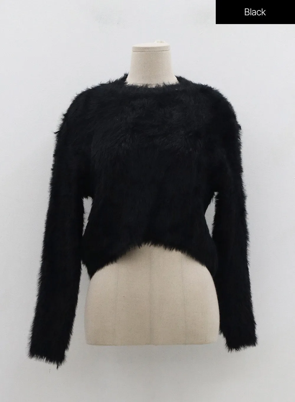 Faux Fur Crop Knit OD02