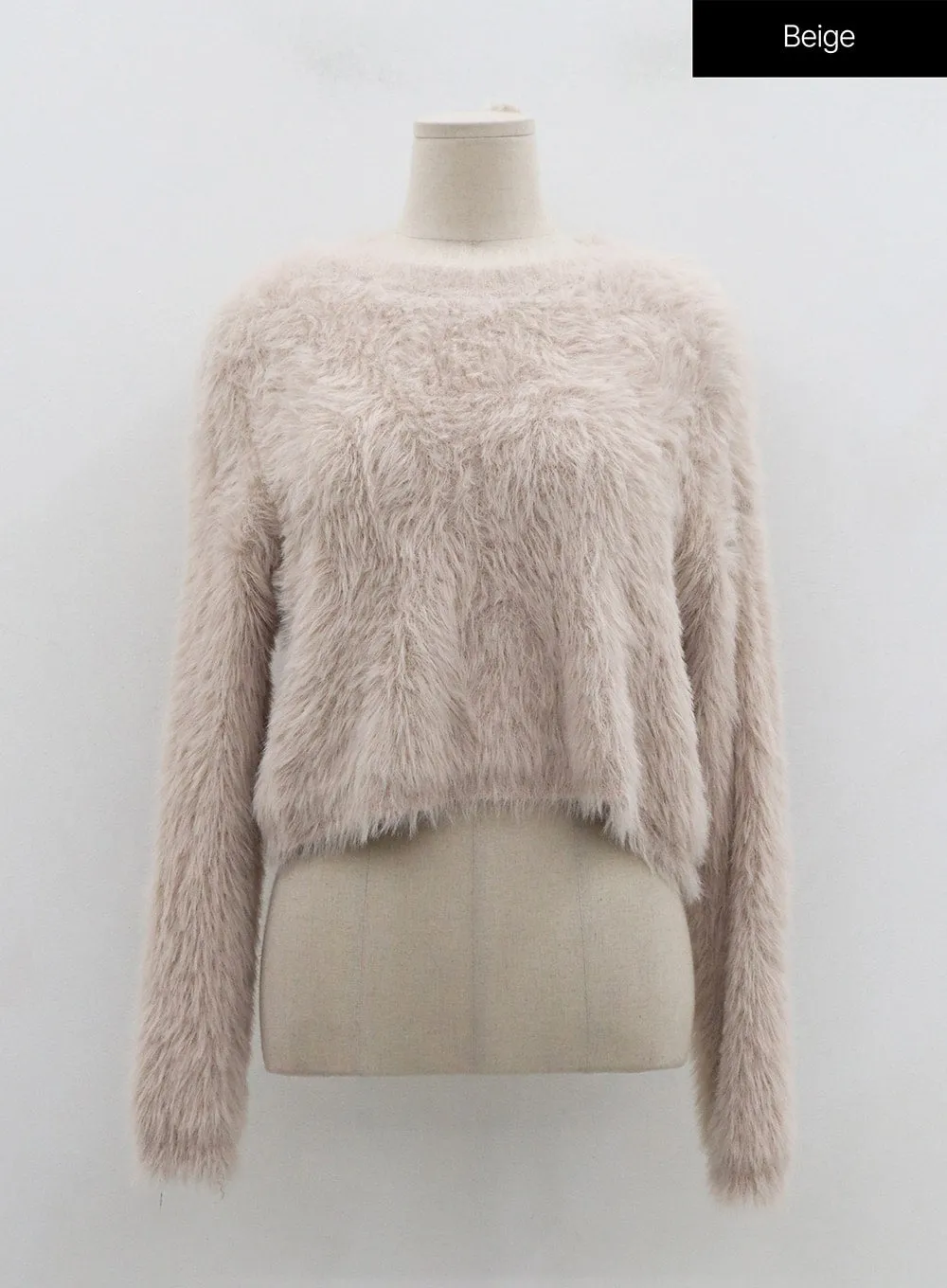 Faux Fur Crop Knit OD02