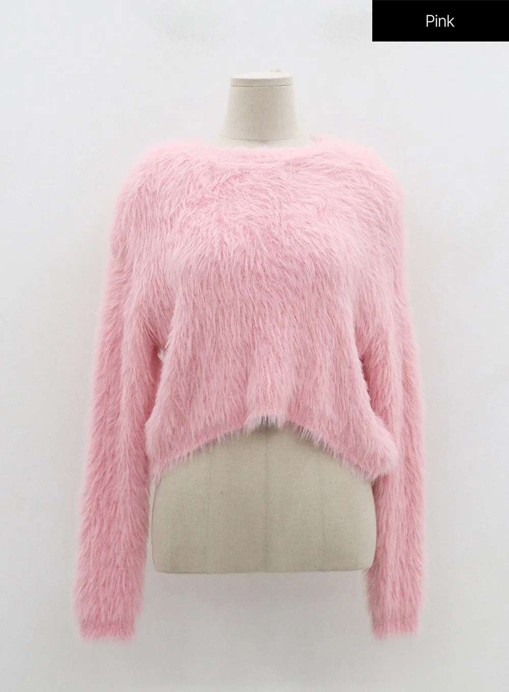 Faux Fur Crop Knit OD02