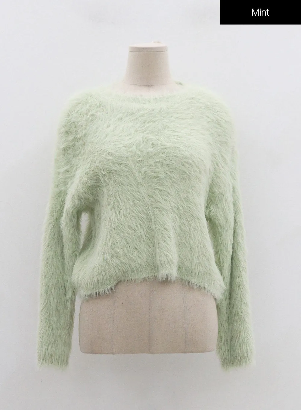 Faux Fur Crop Knit OD02