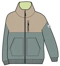 Finn Recycled Polar Fleece Lined Jacket - Pistachio