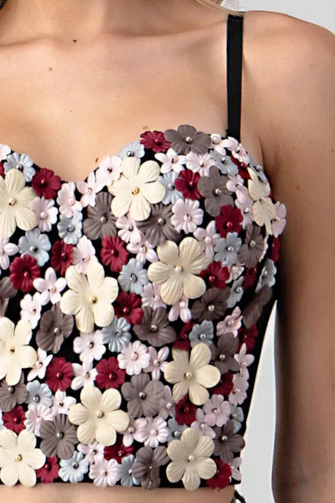 Floral Bustier Top