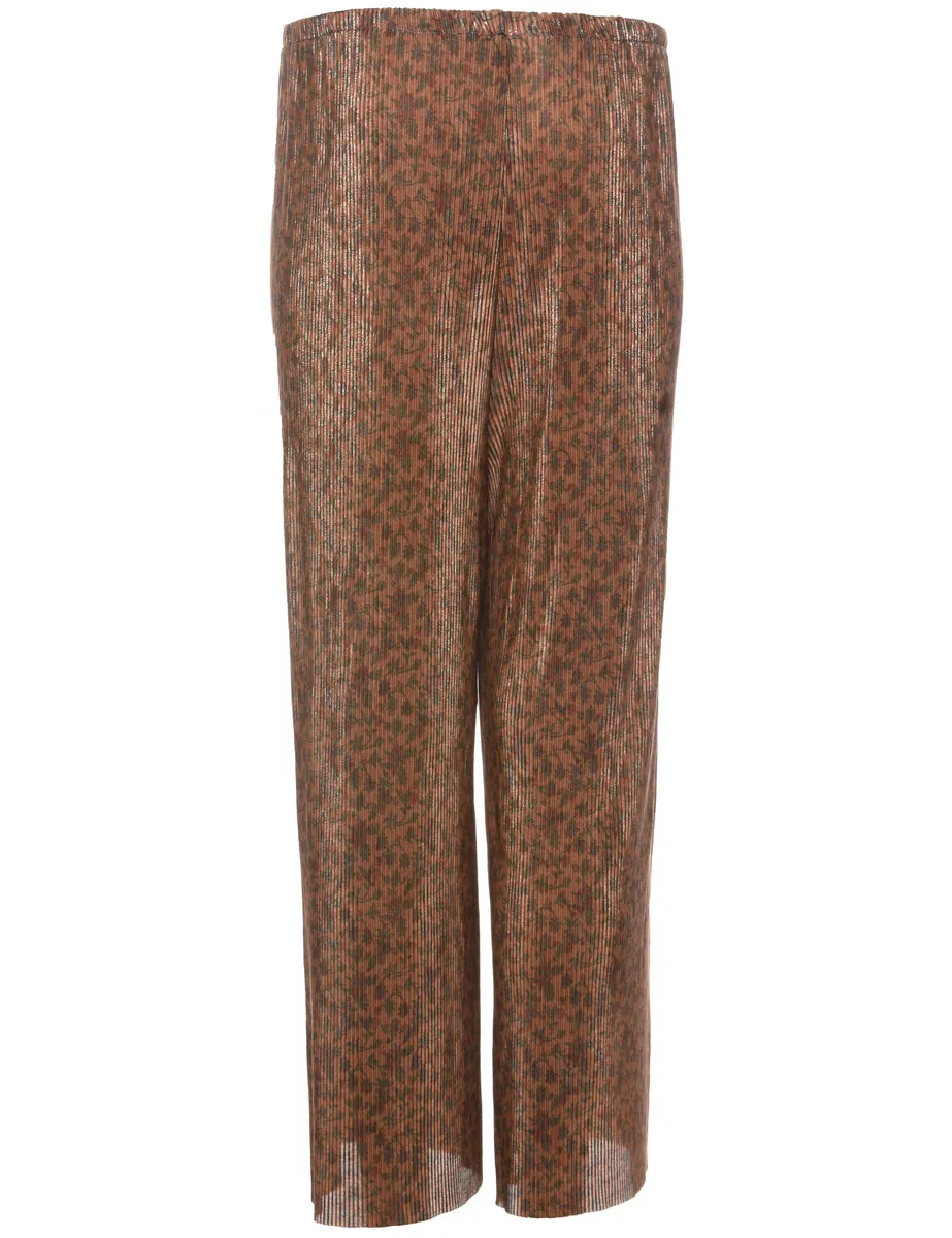 Floral Print Trousers - W23 L25