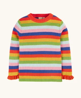 Frugi Zoe Knitted Jumper - Retro Stripe