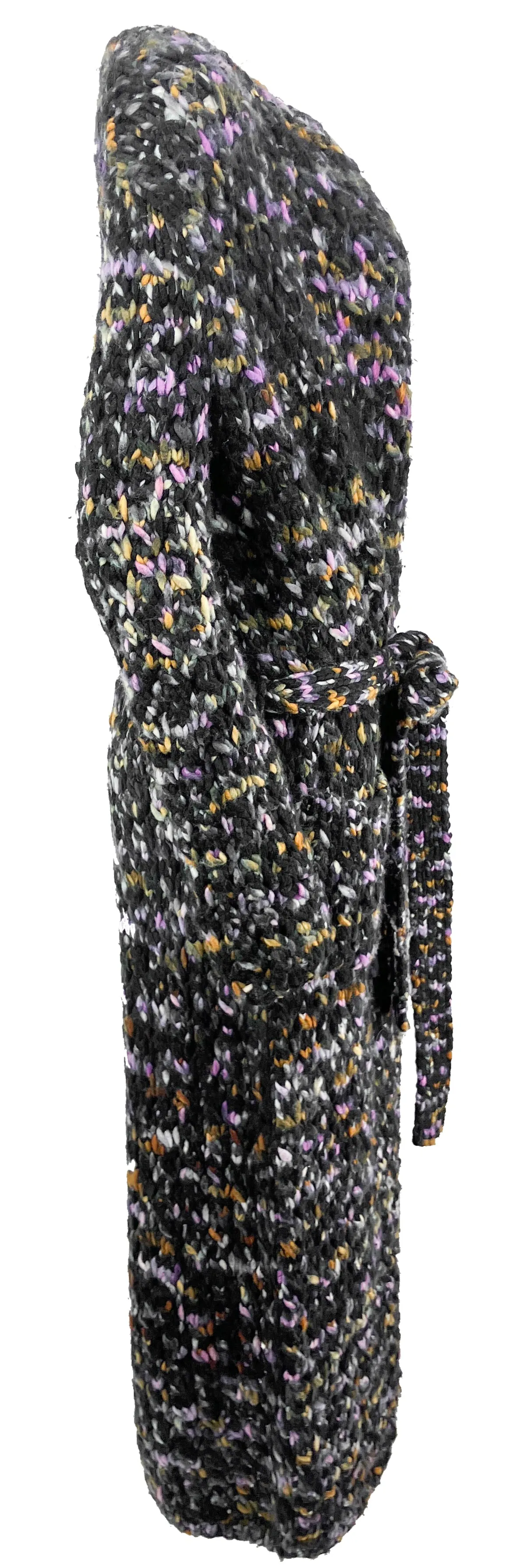 Gabriela Hearst Shaver Cardigan in Black Multi Space Dye