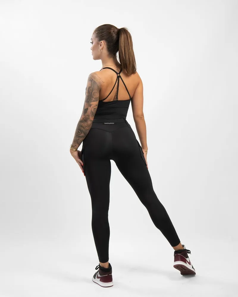 Gavelo Cargo Leggings - Black