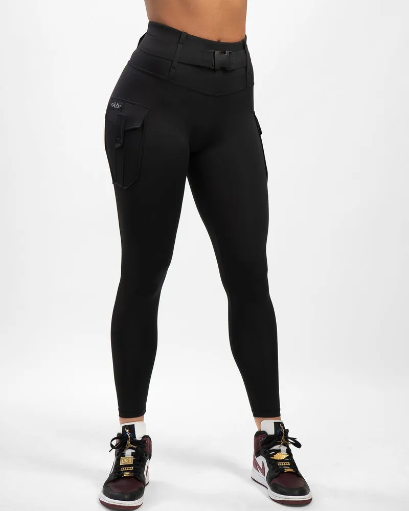 Gavelo Cargo Leggings - Black