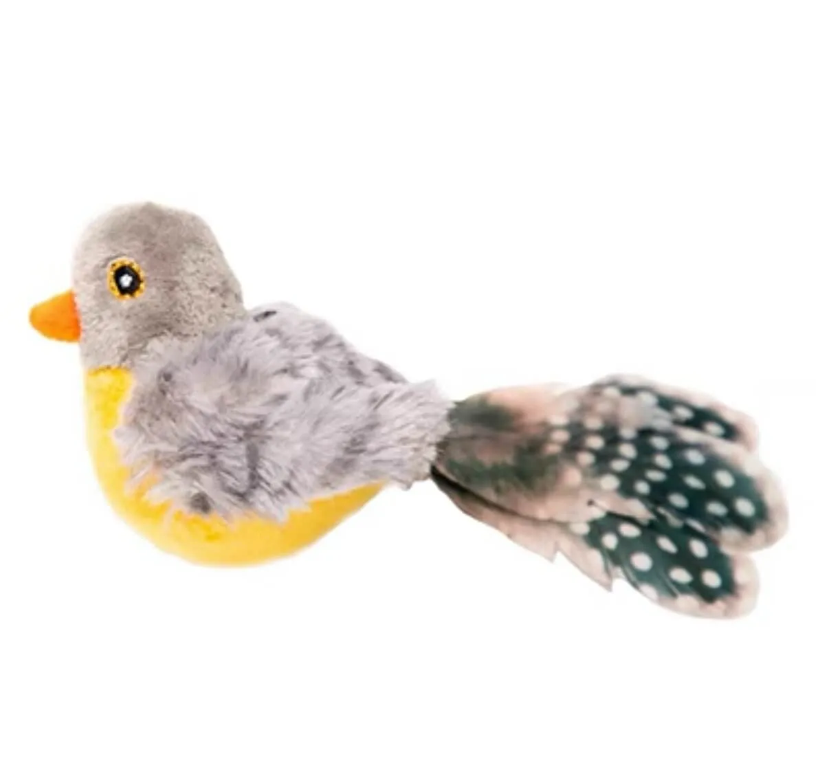 Gigwi Cat Melody Chaser Toy Automatic Chirping Bird Toy Squeaky with Feather Tail