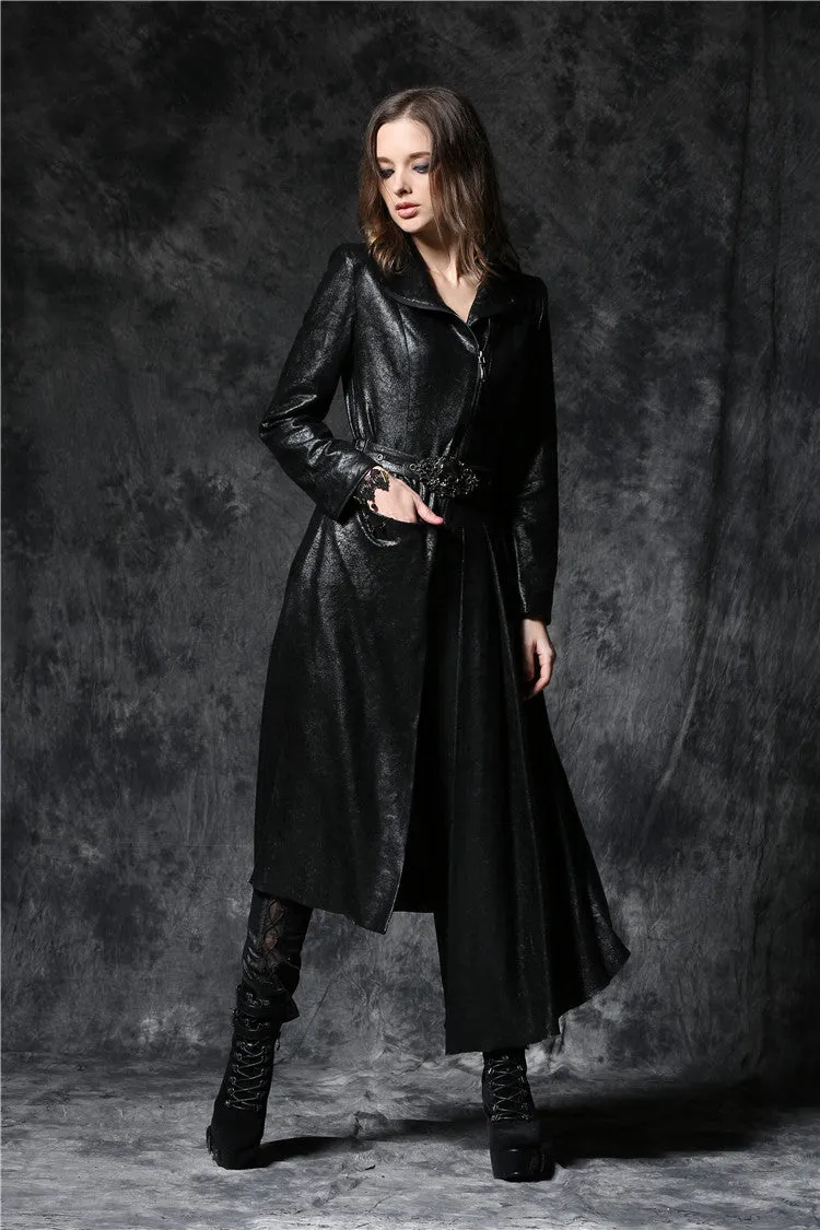 Gothique asymmetric bouffancy robe jacket with ghost belt JW093