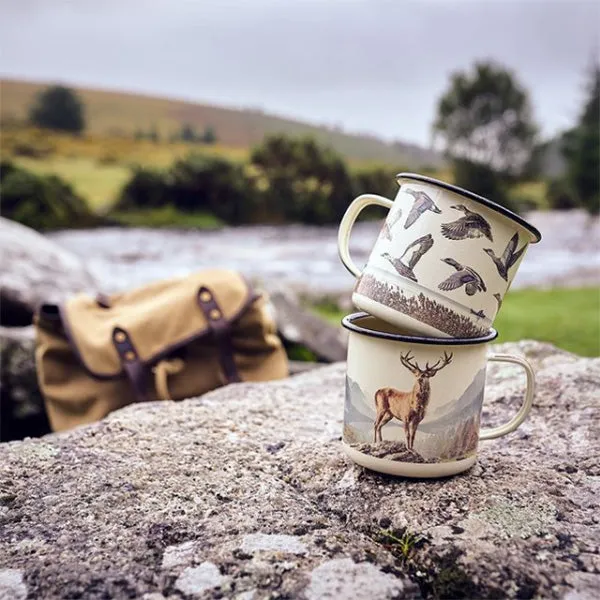 Great Outdoors Deer Enamel Mug