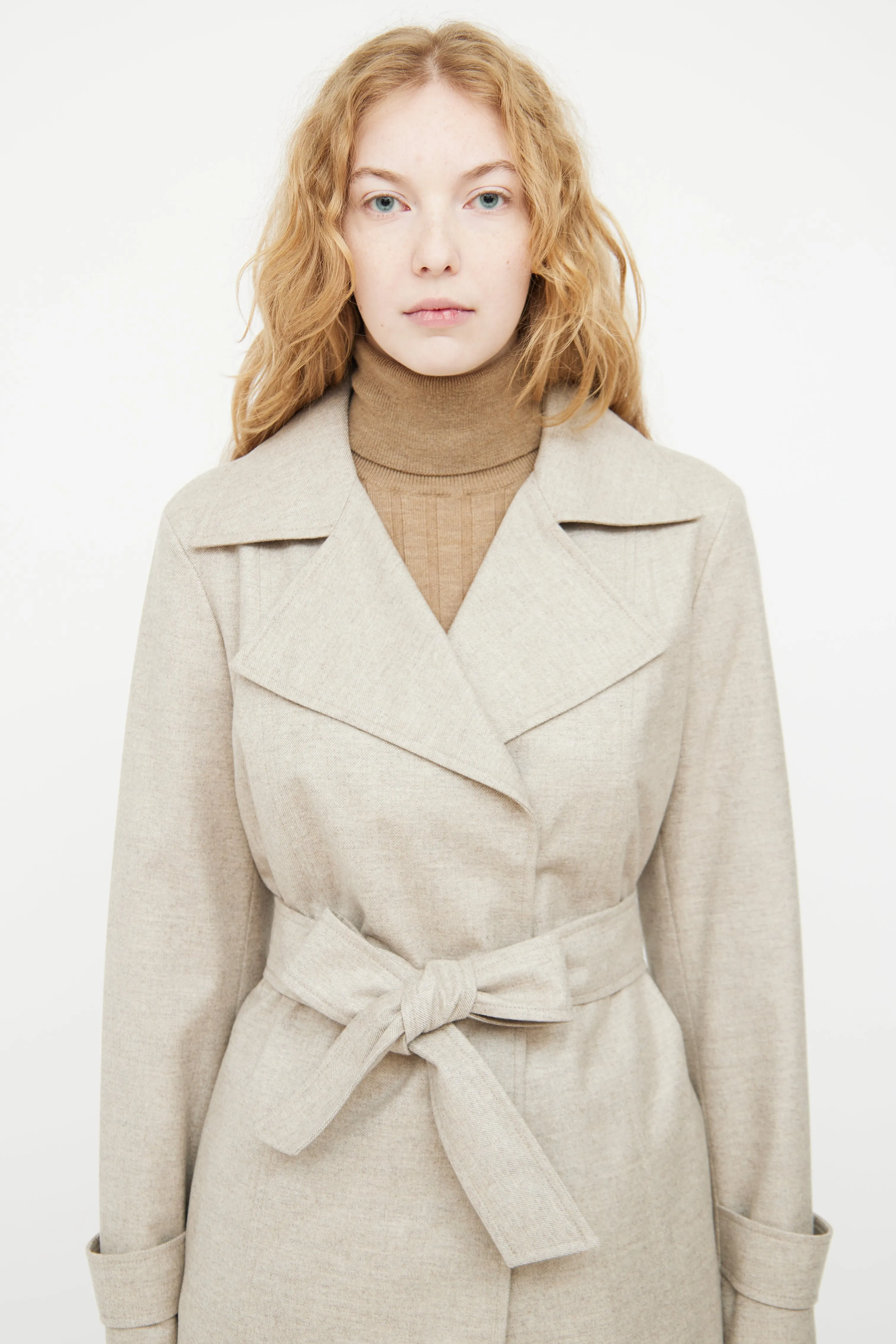 Grey Cashmere Coat