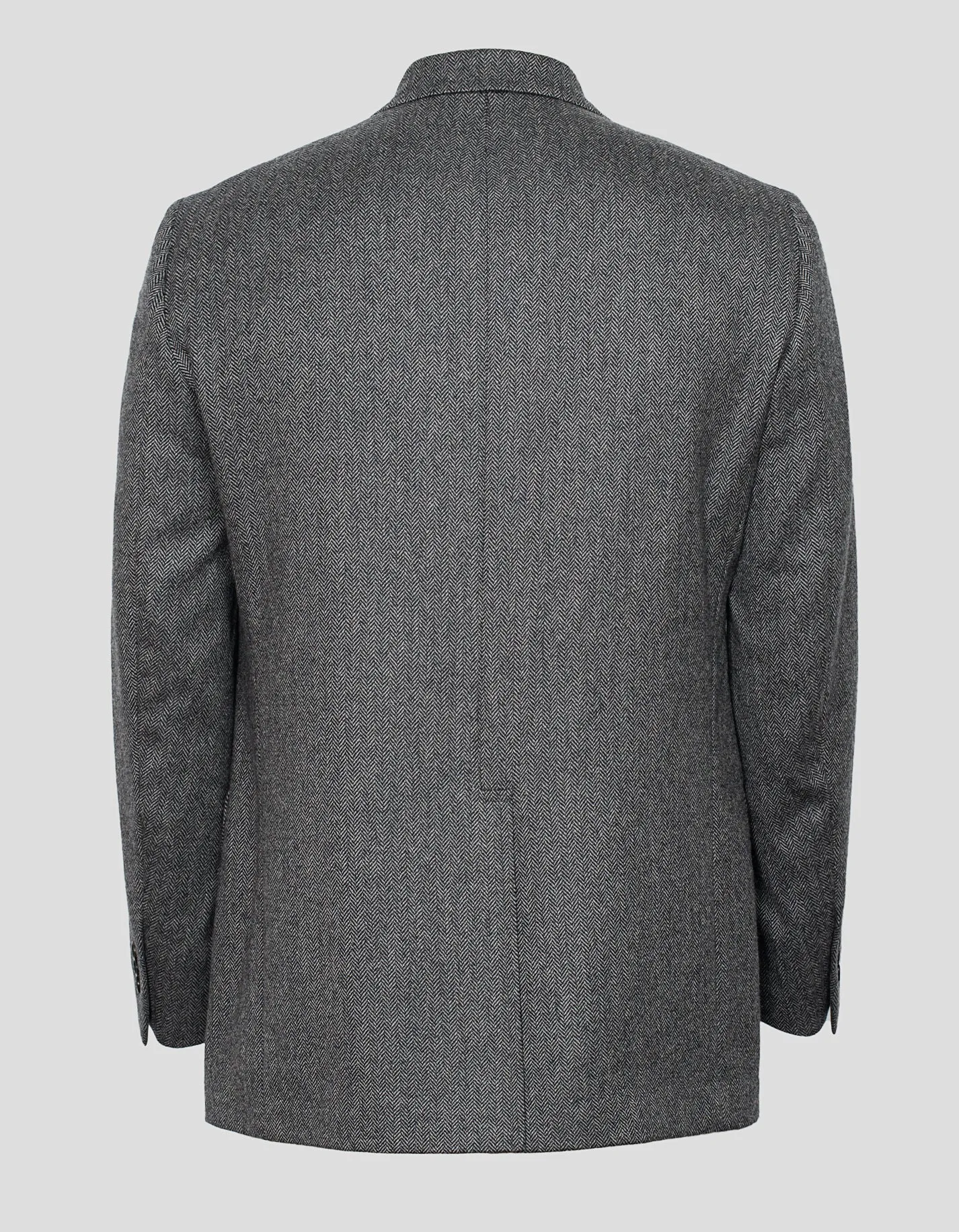 GREY HERRINGBONE CASHMERE SPORT COAT