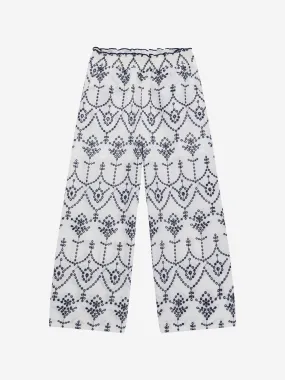 Guess Girls Sangallo Trousers in White