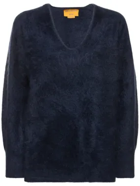 Guest In Residence   Grizzly v neck cashmere sweater 