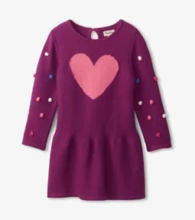 Hatley Sweet Heart Sweater Dress