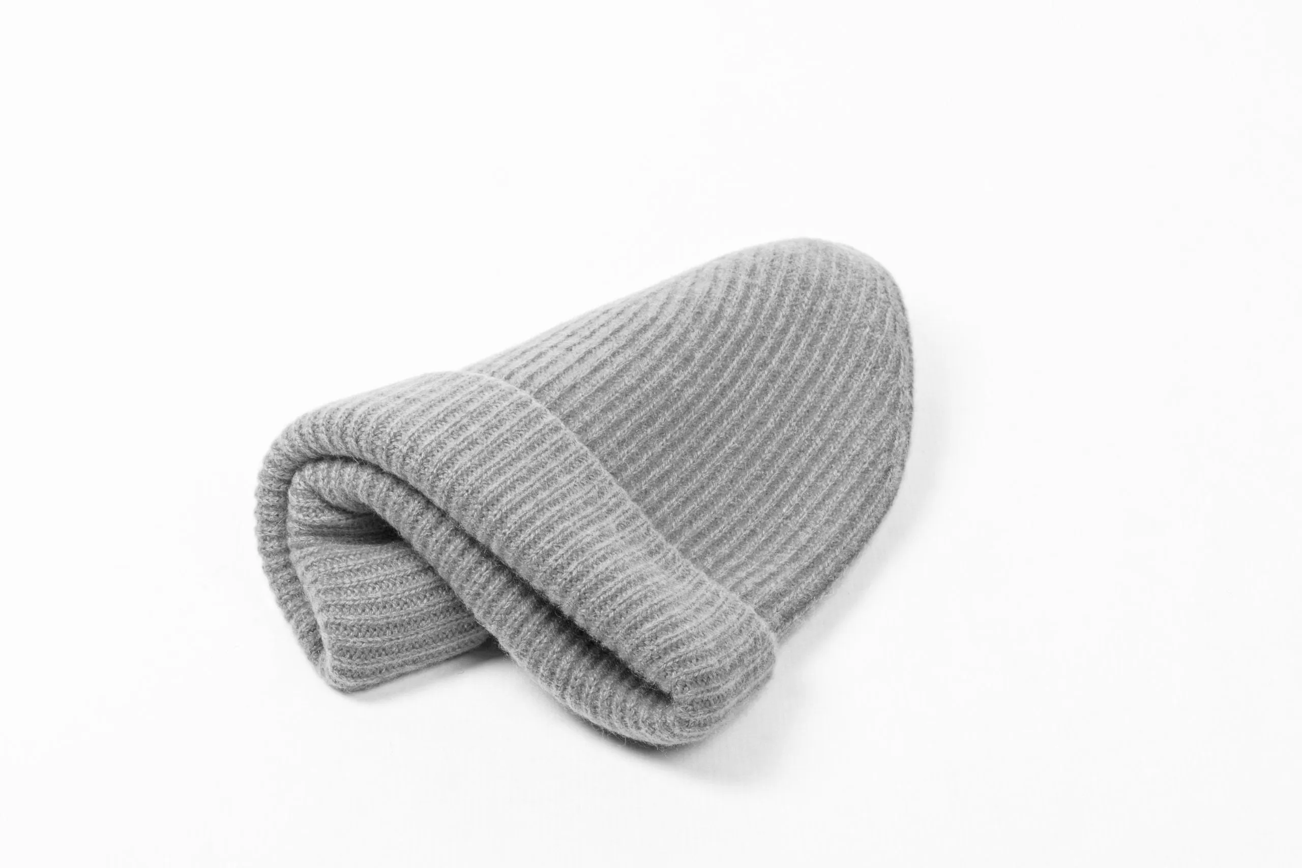 Heavy Rib Cashmere Cap