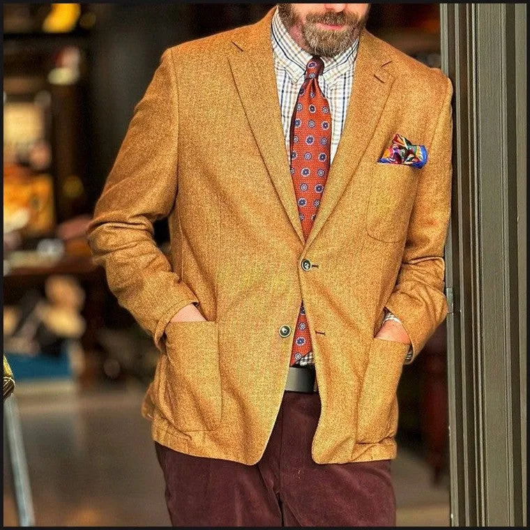 Herringbone Cashmere Sport Coat