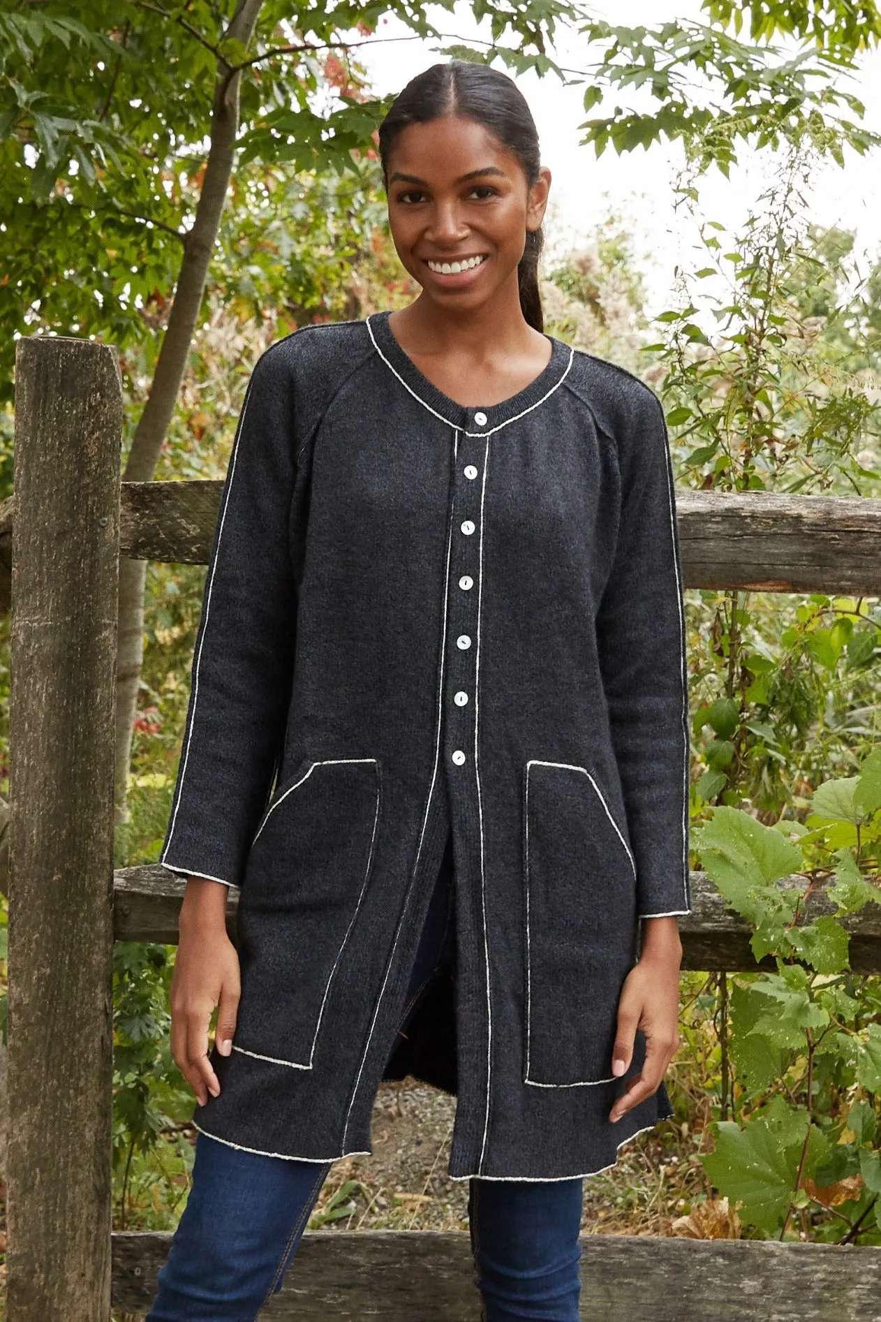 Highland Cashmere Cardigan Coat