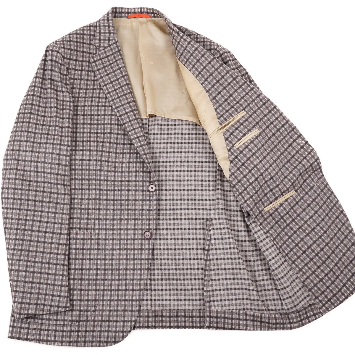 Isaia Flannel Wool-Cashmere Sport Coat