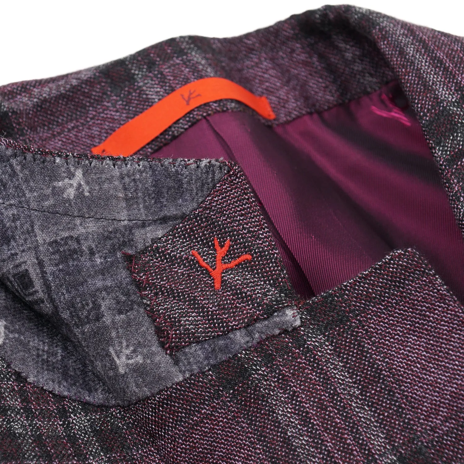 Isaia Layered Check Cashmere Sport Coat