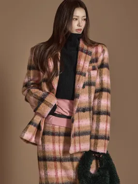 J2476 Plaid Quilted Jacket