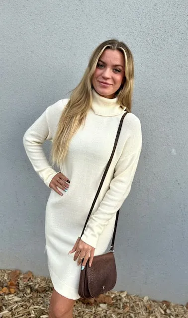 Jaime Roll Neck Knit Sweater Dress