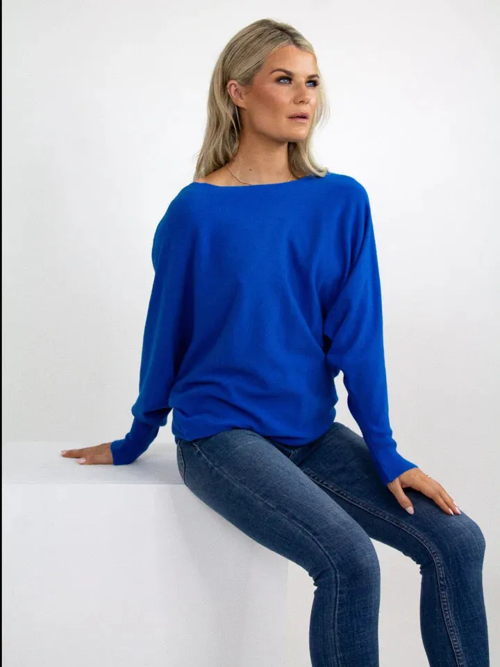 Kate And Pippa Milano Cashmere feel batwing Knit. All Colours