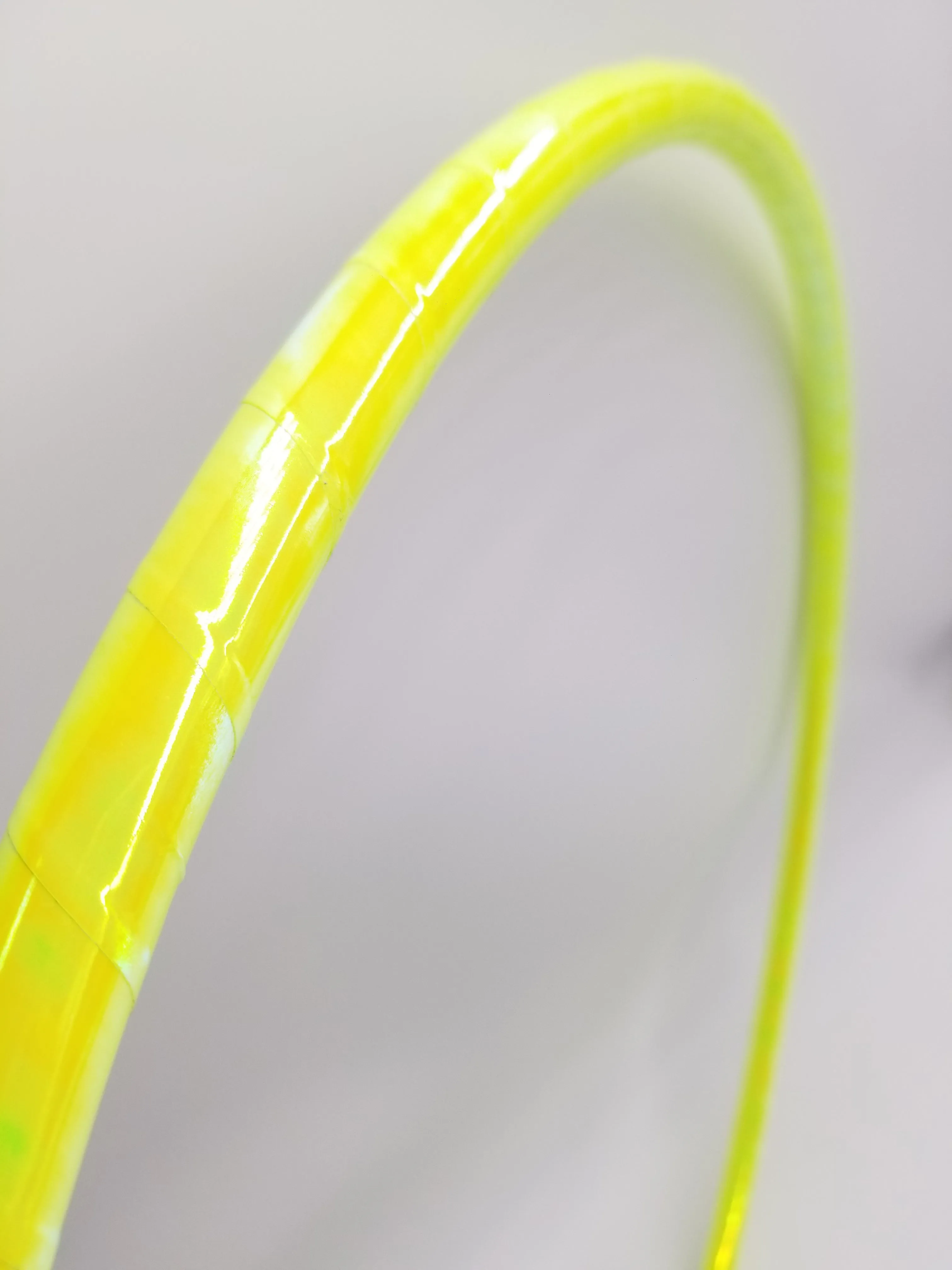 Lemon Drop Taped Hula Hoop