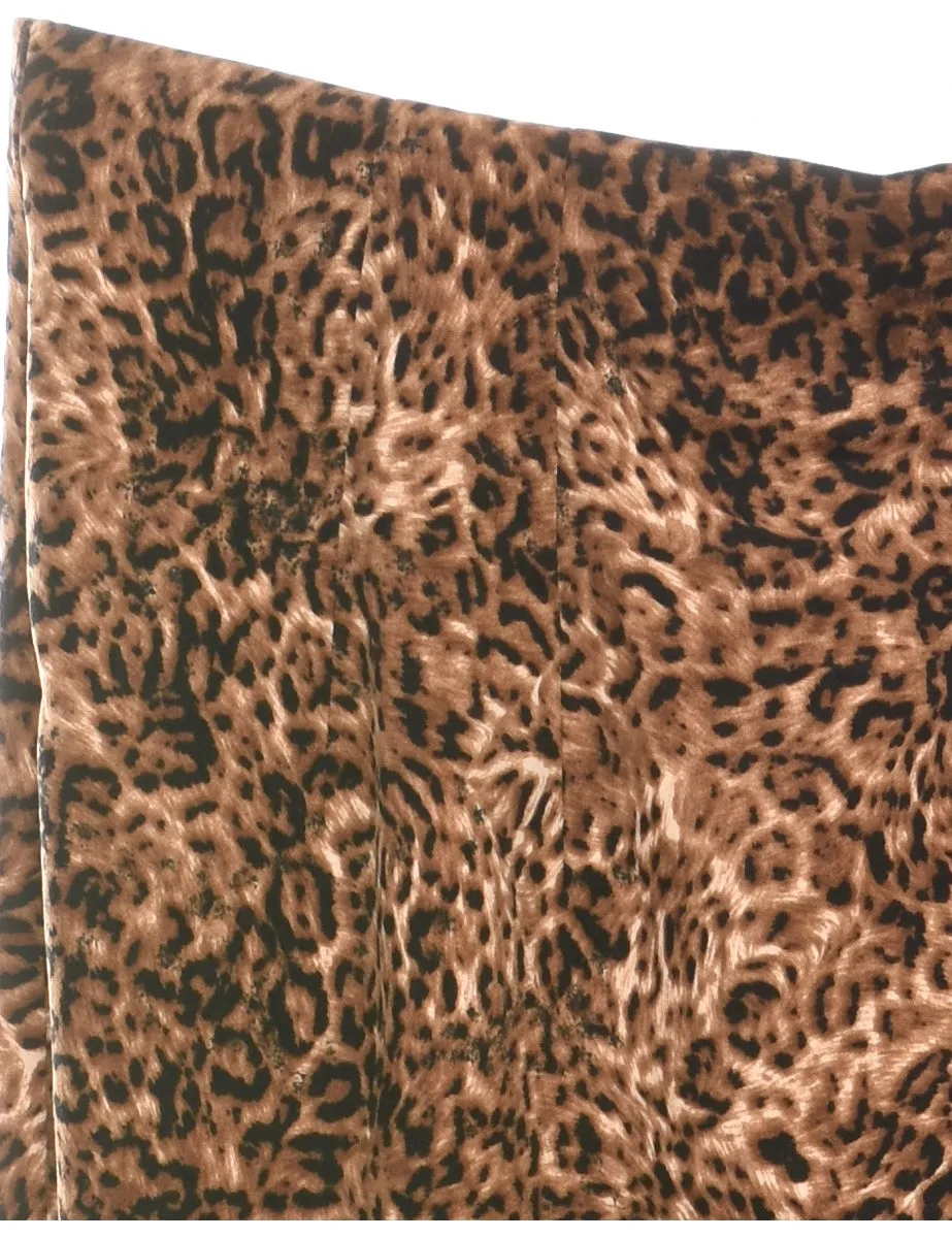 Leopard Print Trousers - W32 L31