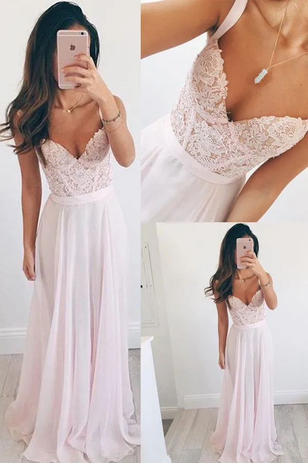 Light Pink Prom Dress, Evening Dress ,Winter Formal Dress, Pageant Dance Dresses, Graduation School Party Gown, PC0269