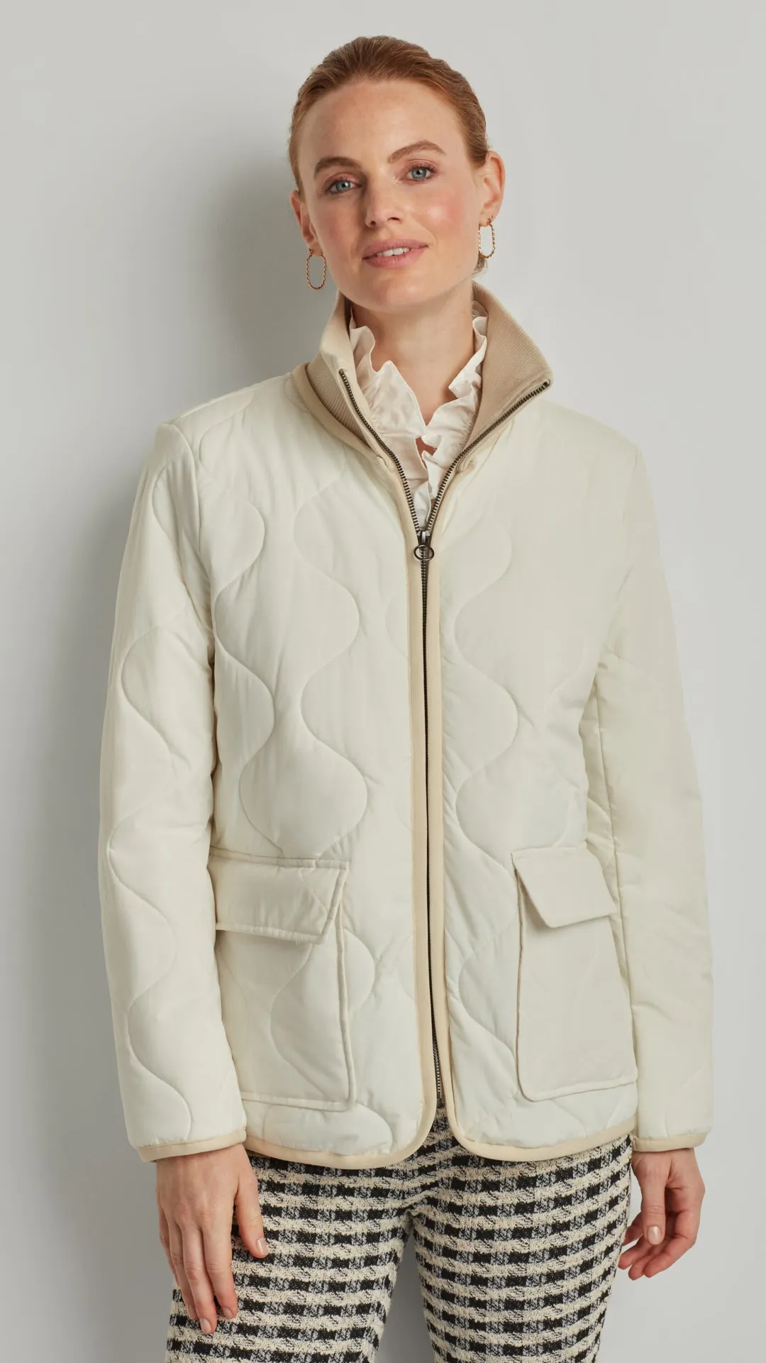 LIGHTWEIGHT QUILTED ZIP JACKET