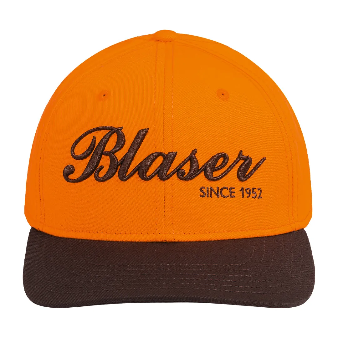 Limited Edition Striker Cap - Blaze Orange/Dark Brown by Blaser