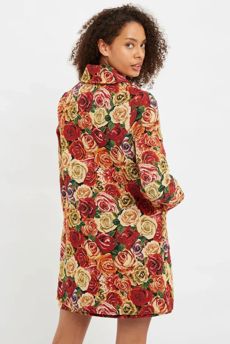 Louche Dryden Tapestry Roses Coat