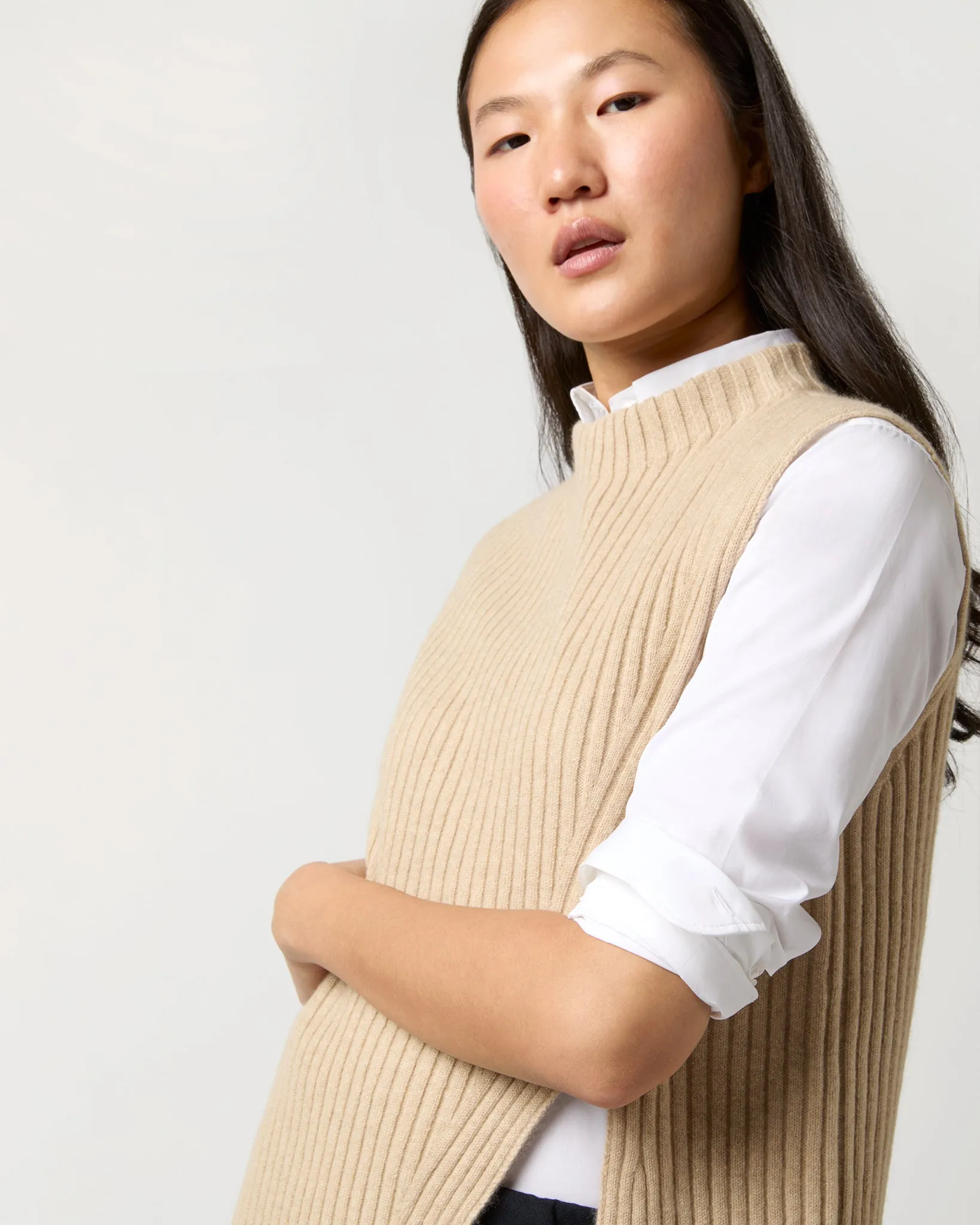 Louise Sweater in Oatmeal Cashmere