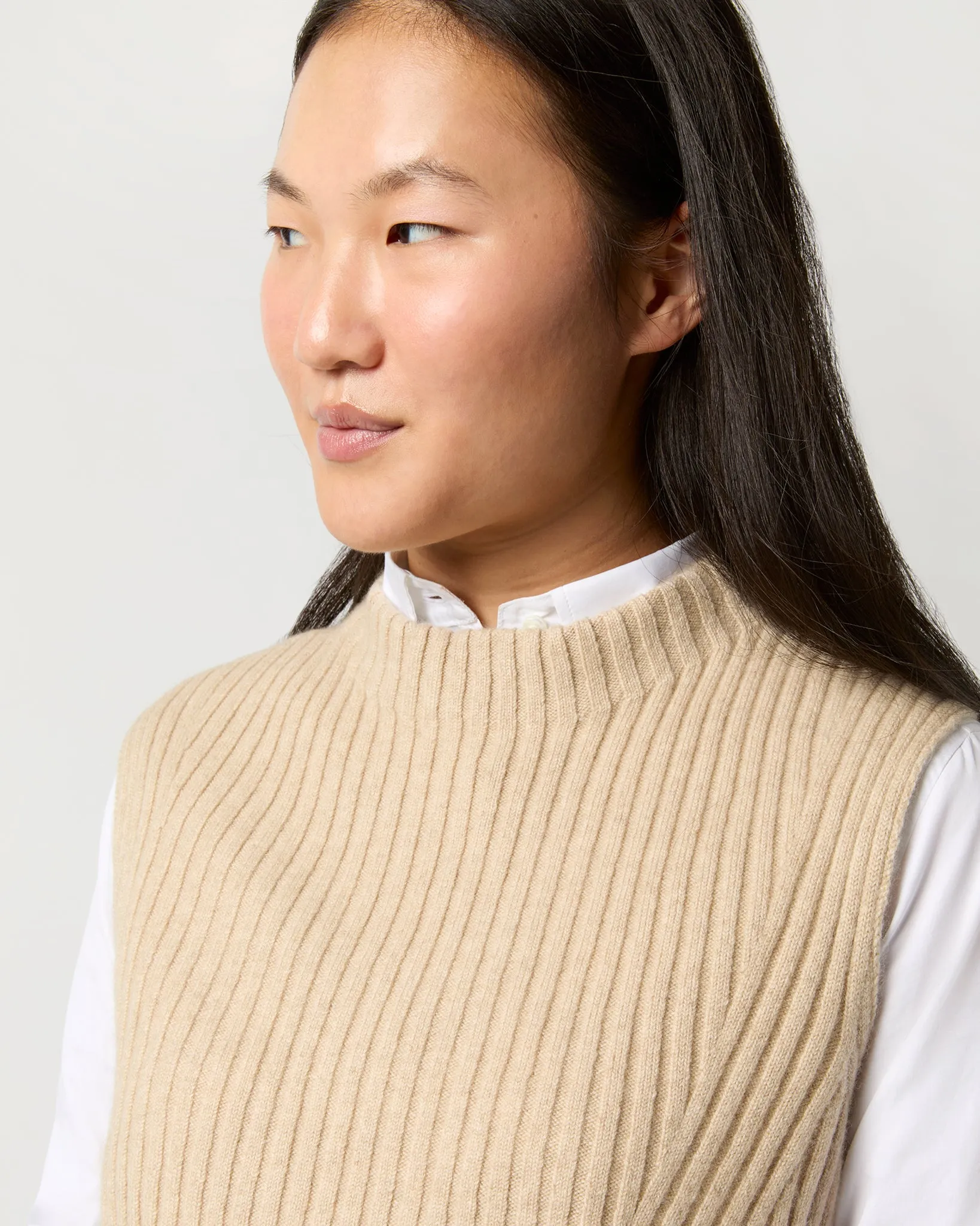 Louise Sweater in Oatmeal Cashmere