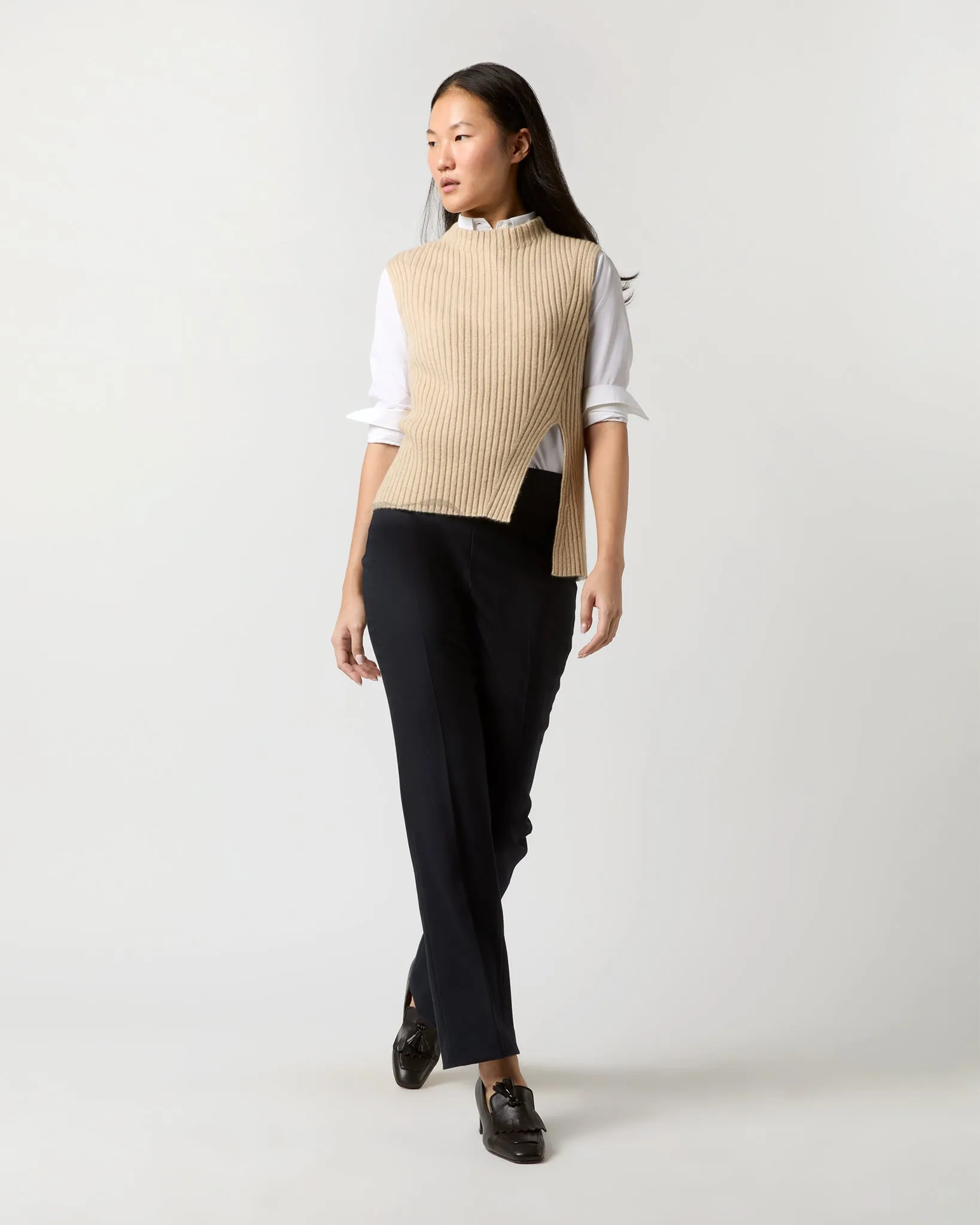 Louise Sweater in Oatmeal Cashmere