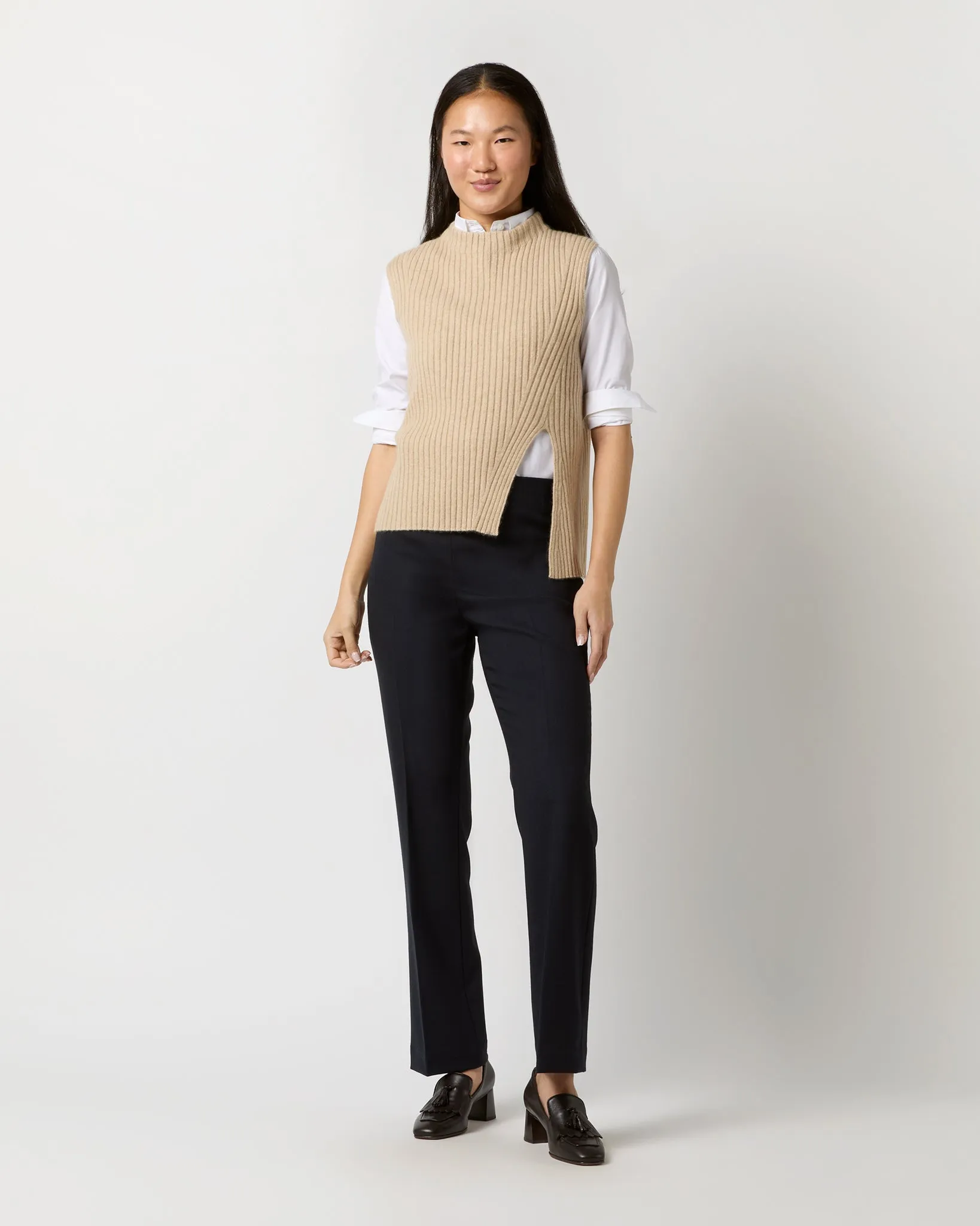 Louise Sweater in Oatmeal Cashmere