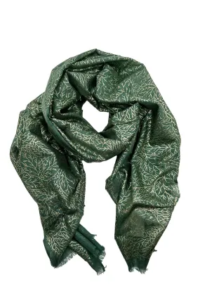 Mabel Modal Scarf Olive and Gold