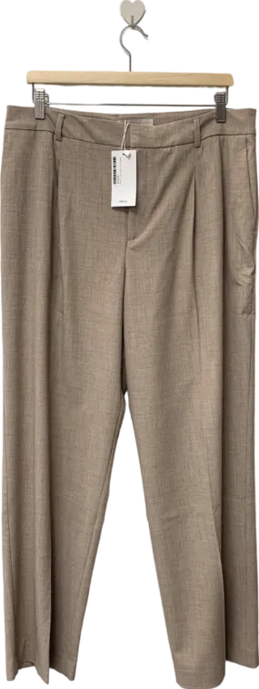 MANGO Beige Tailored Trousers EU 42 UK 14